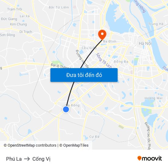 Phú La to Cống Vị map