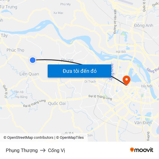 Phụng Thượng to Cống Vị map