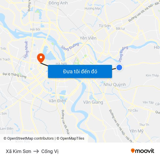 Xã Kim Sơn to Cống Vị map