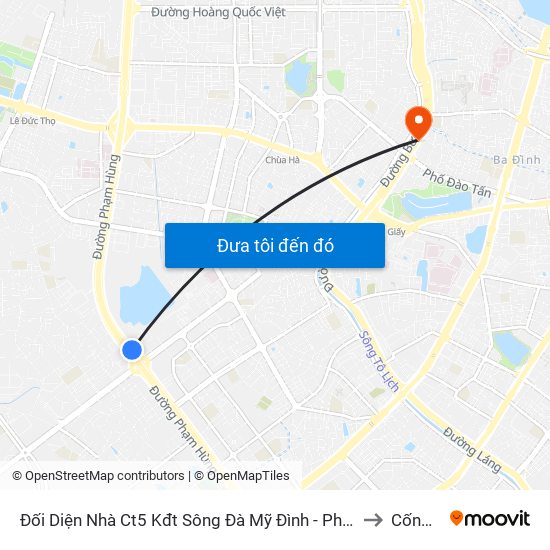 Đối Diện Nhà Ct5 Kđt Sông Đà Mỹ Đình - Phạm Hùng to Cống Vị map