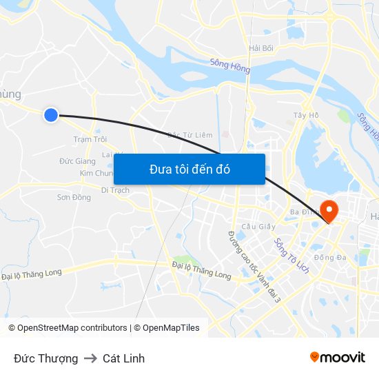 Đức Thượng to Cát Linh map