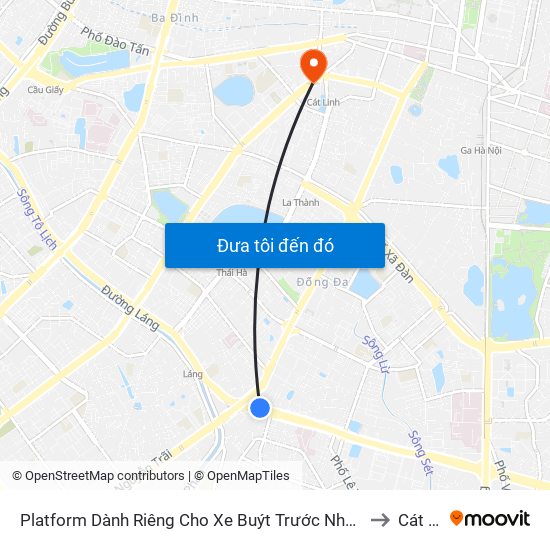 Platform Dành Riêng Cho Xe Buýt Trước Nhà 604 Trường Chinh to Cát Linh map