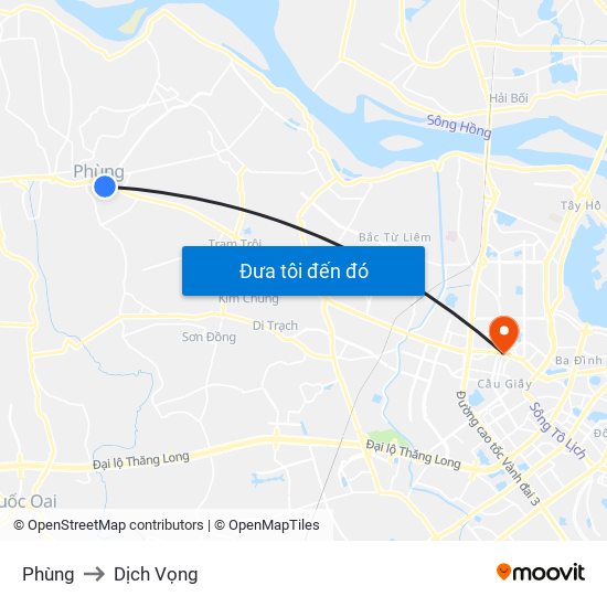 Phùng to Dịch Vọng map