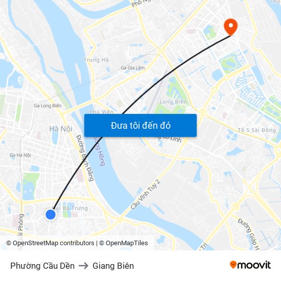 Phường Cầu Dền to Giang Biên map