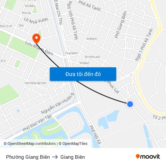 Phường Giang Biên to Giang Biên map