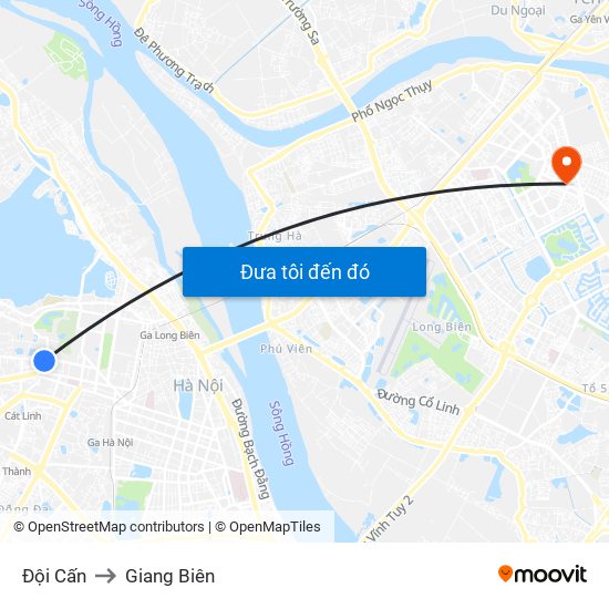 Đội Cấn to Giang Biên map