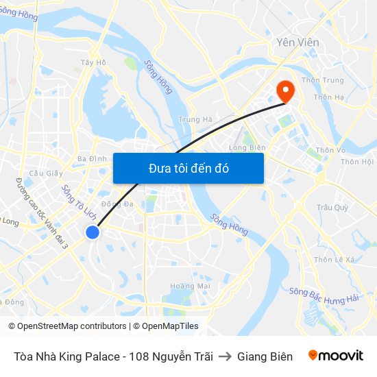 Tòa Nhà King Palace - 108 Nguyễn Trãi to Giang Biên map