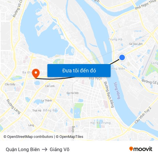 Quận Long Biên to Giảng Võ map