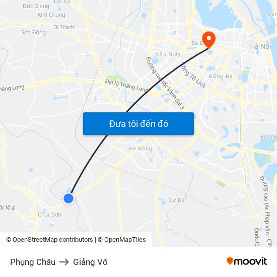 Phụng Châu to Giảng Võ map