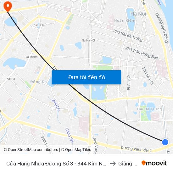 Cửa Hàng Nhựa Đường Số 3 - 344 Kim Ngưu to Giảng Võ map