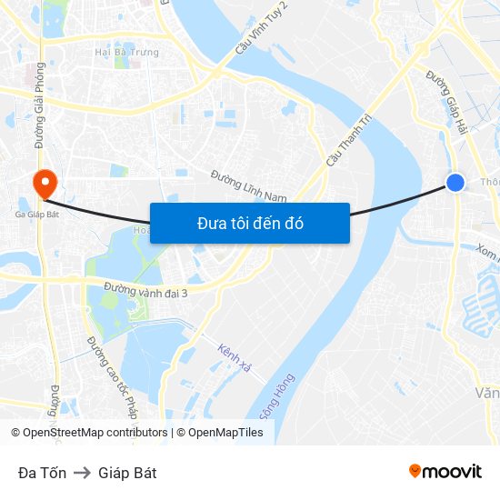 Đa Tốn to Giáp Bát map