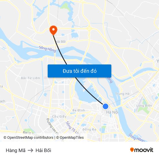 Hàng Mã to Hải Bối map