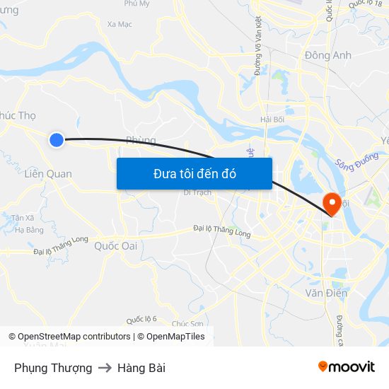 Phụng Thượng to Hàng Bài map