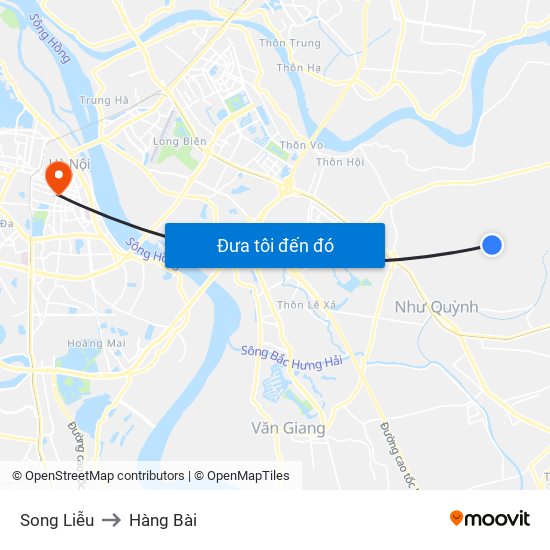 Song Liễu to Hàng Bài map