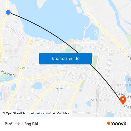 Bưởi to Hàng Bài map