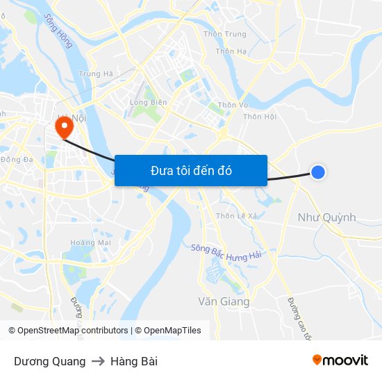 Dương Quang to Hàng Bài map