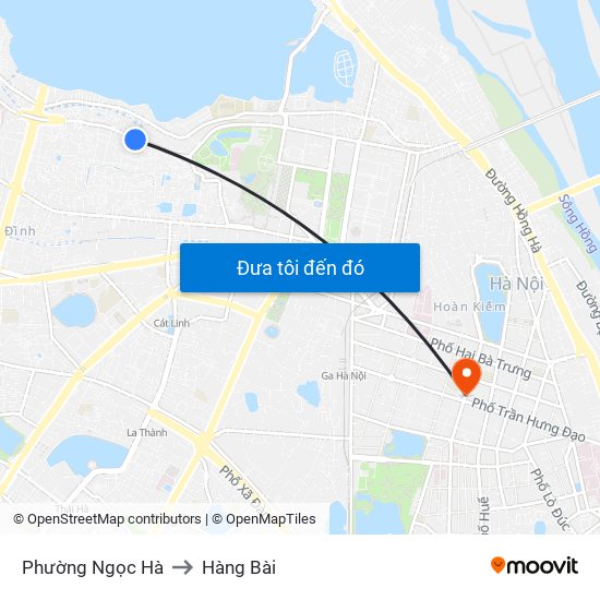 Phường Ngọc Hà to Hàng Bài map