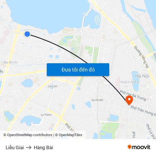 Liễu Giai to Hàng Bài map