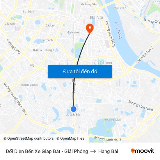 Đối Diện Bến Xe Giáp Bát - Giải Phóng to Hàng Bài map