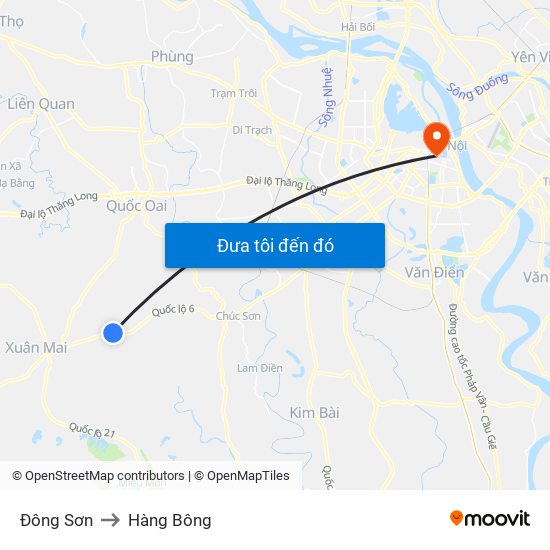 Đông Sơn to Hàng Bông map