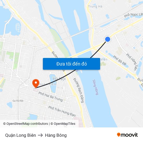 Quận Long Biên to Hàng Bông map