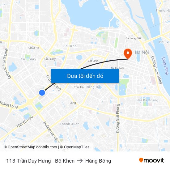 113 Trần Duy Hưng - Bộ Khcn to Hàng Bông map
