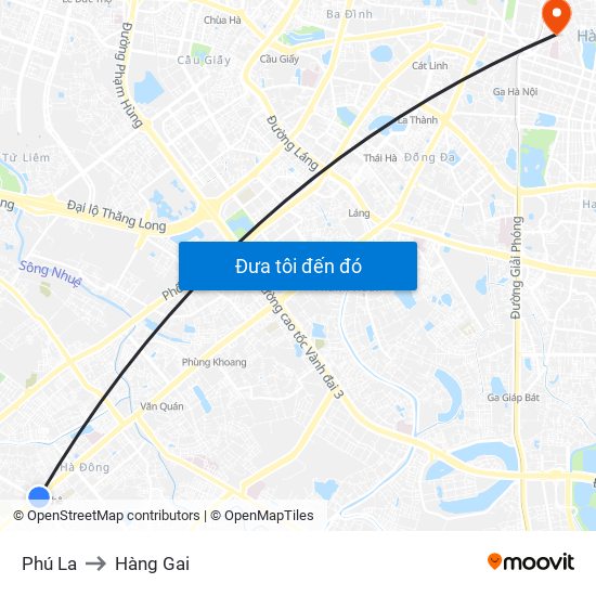 Phú La to Hàng Gai map