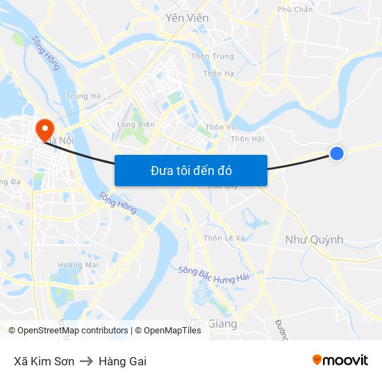 Xã Kim Sơn to Hàng Gai map
