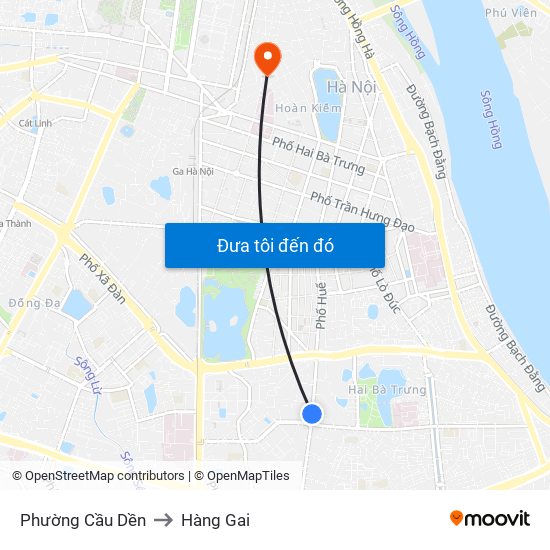 Phường Cầu Dền to Hàng Gai map
