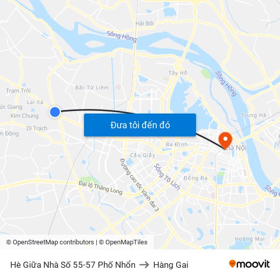 Hè Giữa Nhà Số 55-57 Phố Nhổn to Hàng Gai map