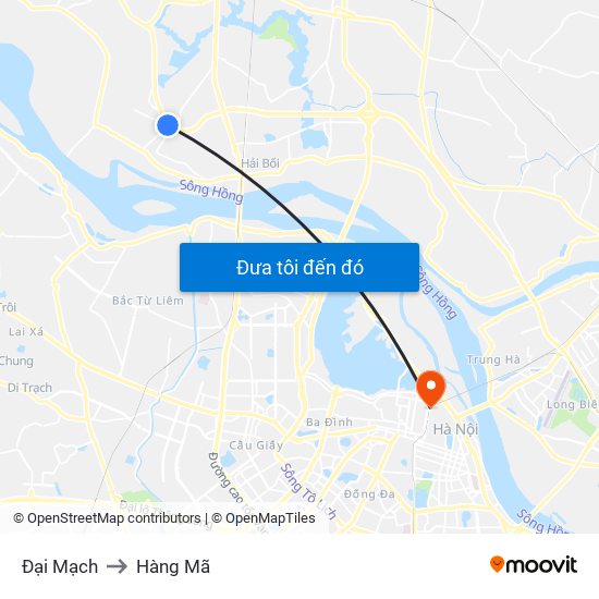 Đại Mạch to Hàng Mã map