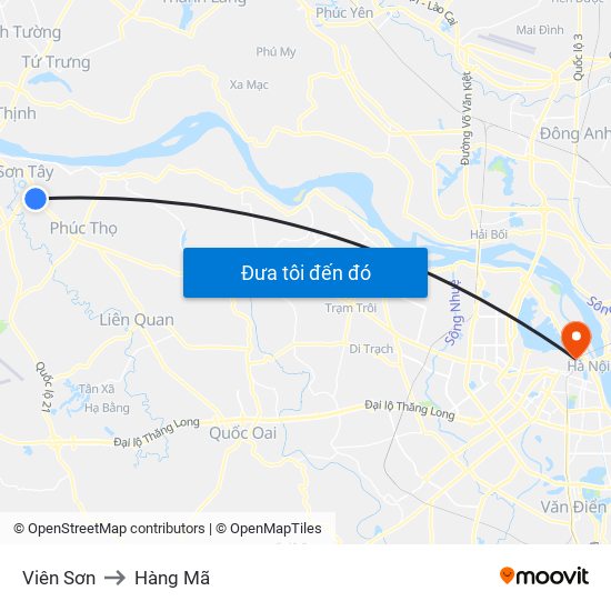 Viên Sơn to Hàng Mã map