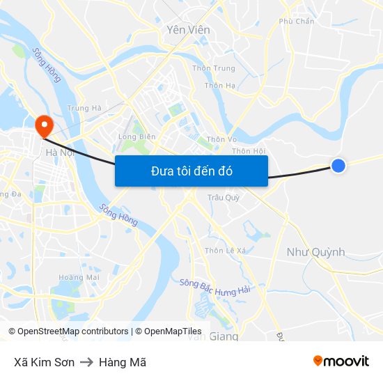 Xã Kim Sơn to Hàng Mã map