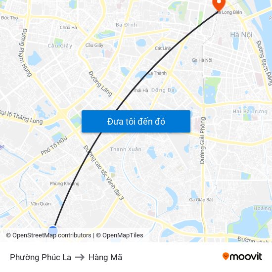 Phường Phúc La to Hàng Mã map