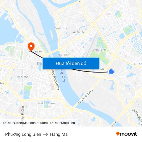 Phường Long Biên to Hàng Mã map