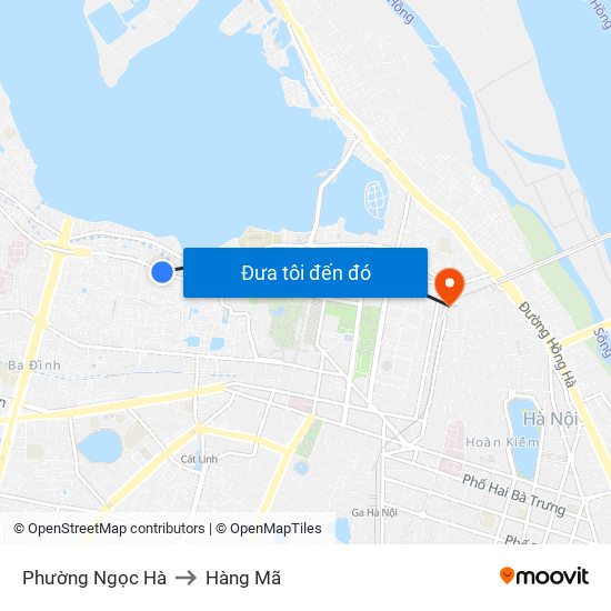 Phường Ngọc Hà to Hàng Mã map