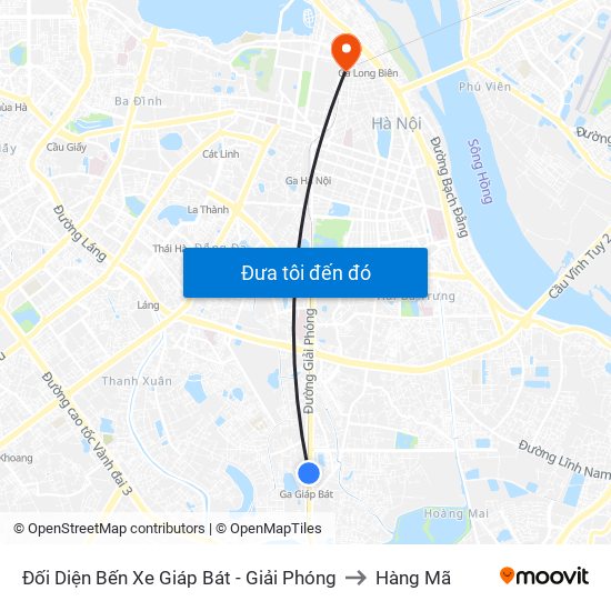 Đối Diện Bến Xe Giáp Bát - Giải Phóng to Hàng Mã map