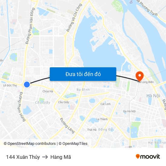 Gần Nhà Sách Sư Phạm (Đại Học Sư Phạm Hà Nội) - 136 Xuân Thủy to Hàng Mã map