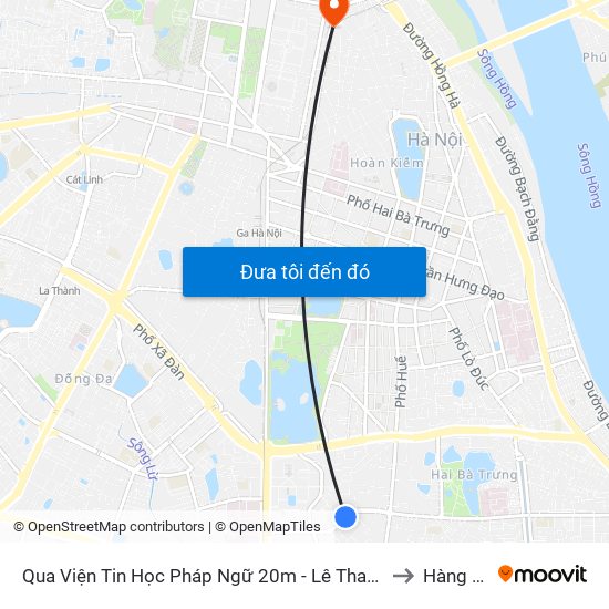 Qua Viện Tin Học Pháp Ngữ 20m - Lê Thanh Nghị to Hàng Mã map