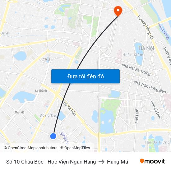 Công Ty In Thương Mại & Dịch Vụ Ngân Hàng - Số 10 Chùa Bộc to Hàng Mã map