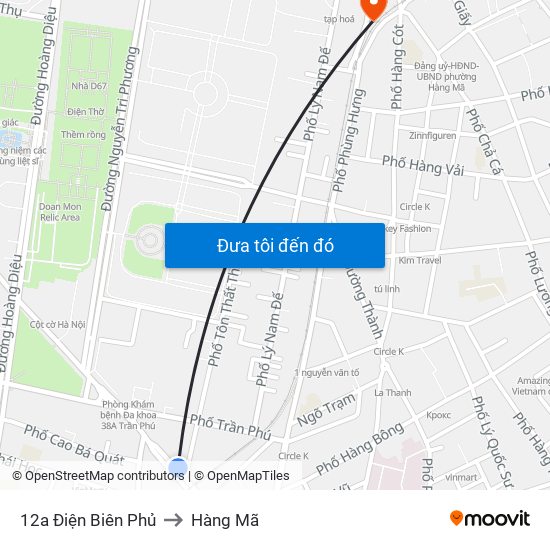 12a Điện Biên Phủ to Hàng Mã map