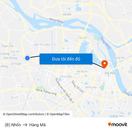 (B) Nhổn to Hàng Mã map
