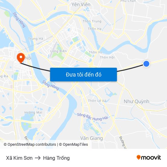 Xã Kim Sơn to Hàng Trống map