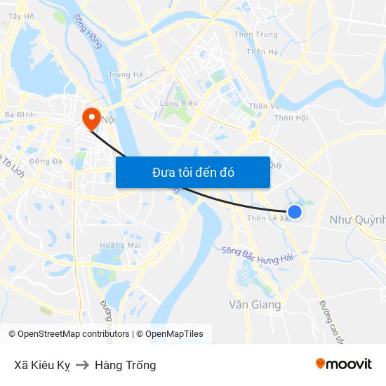 Xã Kiêu Kỵ to Hàng Trống map