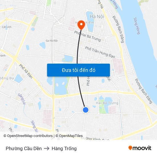 Phường Cầu Dền to Hàng Trống map