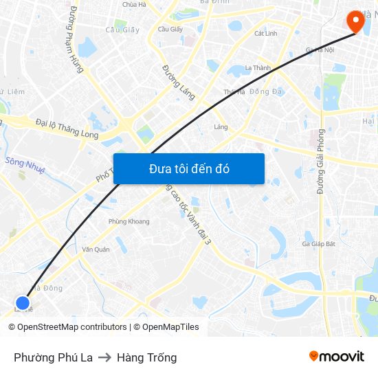 Phường Phú La to Hàng Trống map