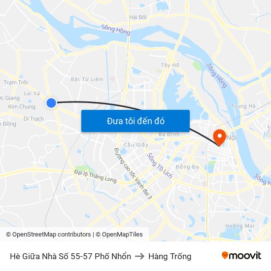 Hè Giữa Nhà Số 55-57 Phố Nhổn to Hàng Trống map