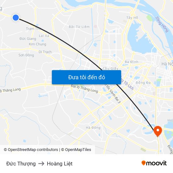 Đức Thượng to Hoàng Liệt map