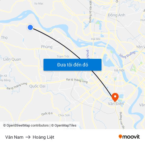 Vân Nam to Hoàng Liệt map