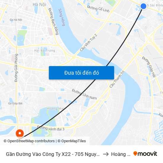 Gần Đường Vào Công Ty X22 - 705 Nguyễn Văn Linh to Hoàng Liệt map